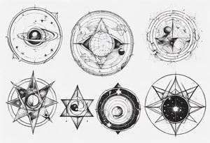 Golden ratio to space tattoo idea