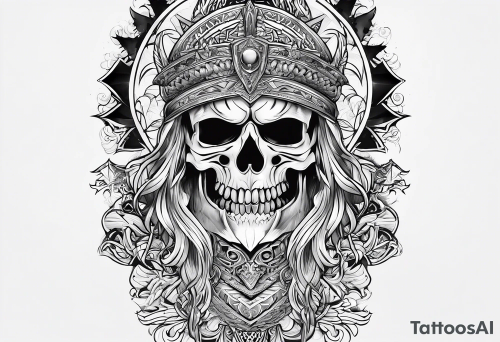 Valhalla word tattoo idea