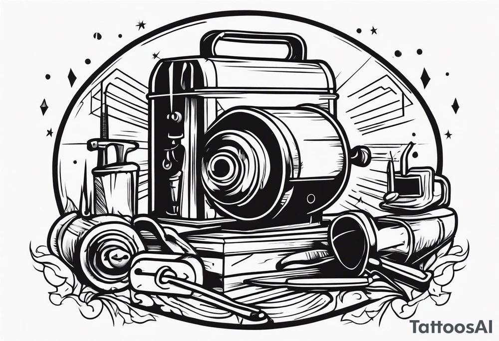 Welding,sparks,power tools tattoo idea