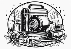 Welding,sparks,power tools tattoo idea