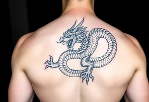 Power dragon tattoo idea