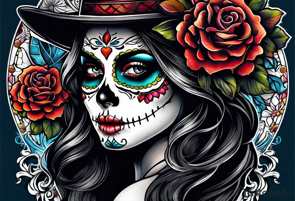 Day of the dead tattoo idea