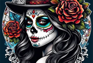 Day of the dead tattoo idea