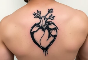 Persephone’s heart as a pomegranate tattoo idea