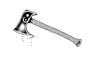 firefighter axe tattoo idea