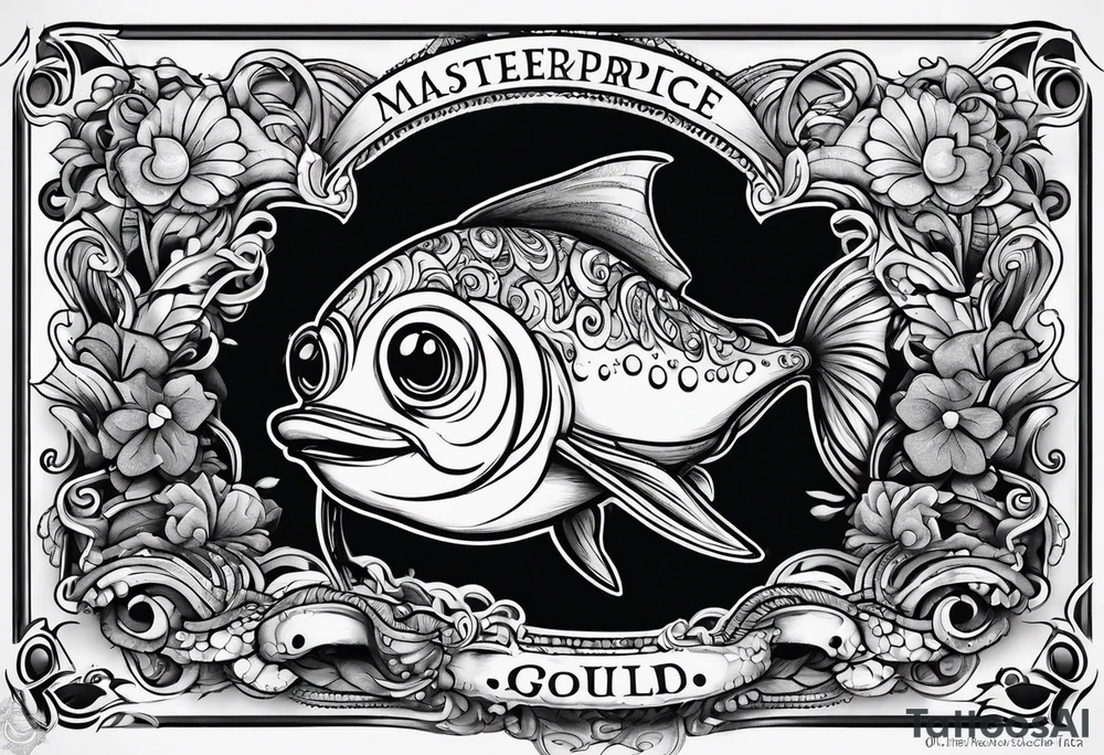 invisible squid in the dark tattoo idea