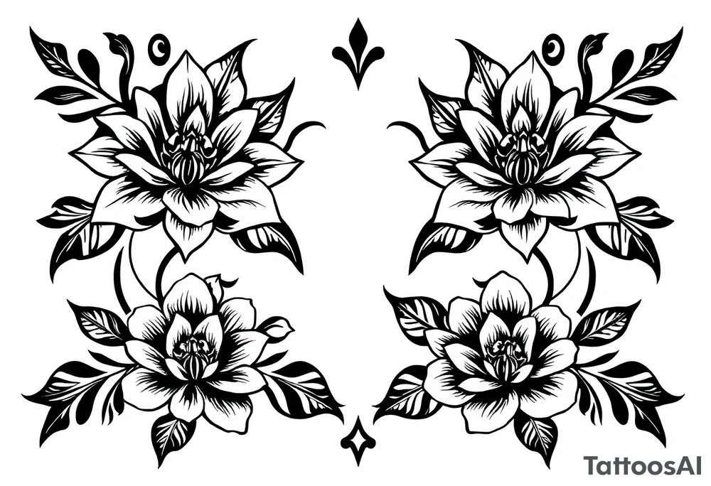 Flowers tattoo idea