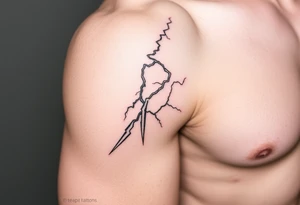 Lightning scene tattoo idea