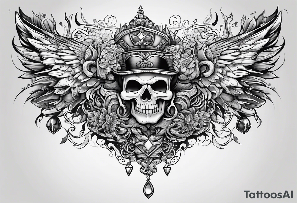 A tattoo that says Never Enough tattoo idea