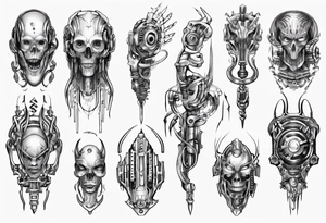 Cybernetic ass tattoo idea