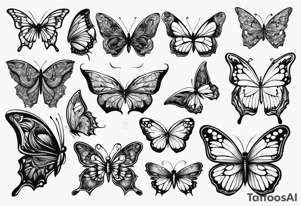 butterflies tattoo idea