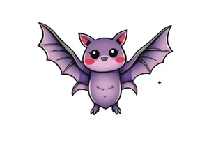 10 cute bats tattoo idea