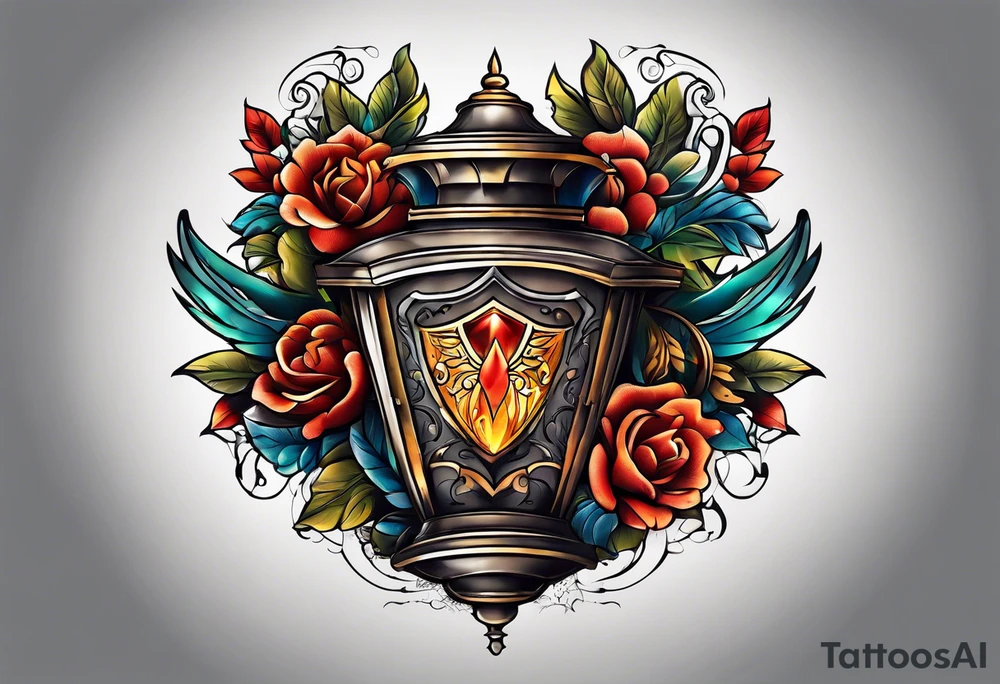 chest tattoo outdoors tattoo idea