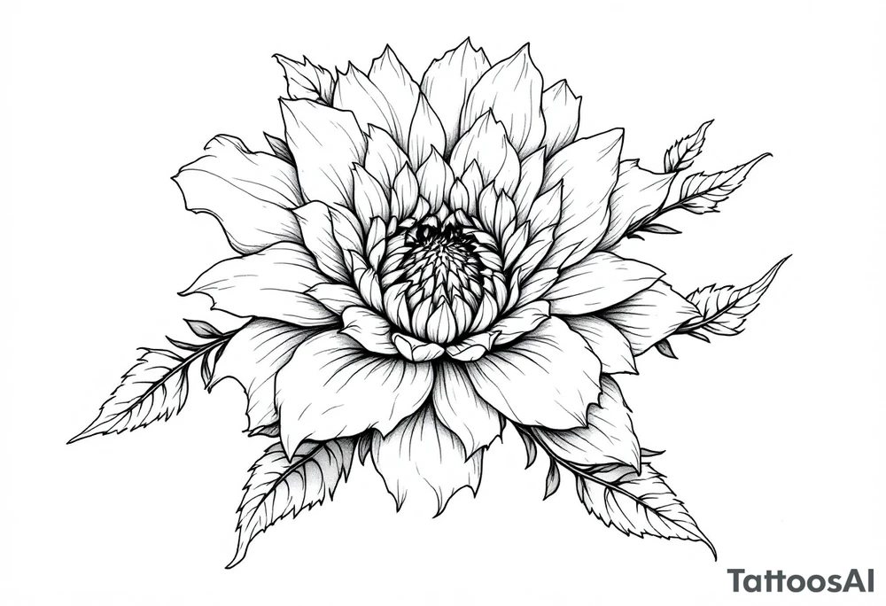 Chrysanthemum, White Rose, sunflower tattoo tattoo idea