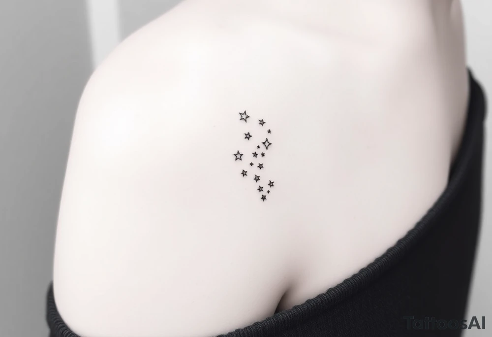 Cascade of stars tattoo idea