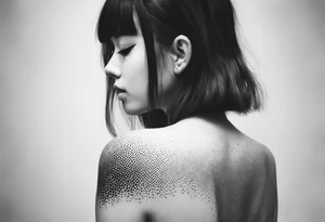 anime girl tattoo idea