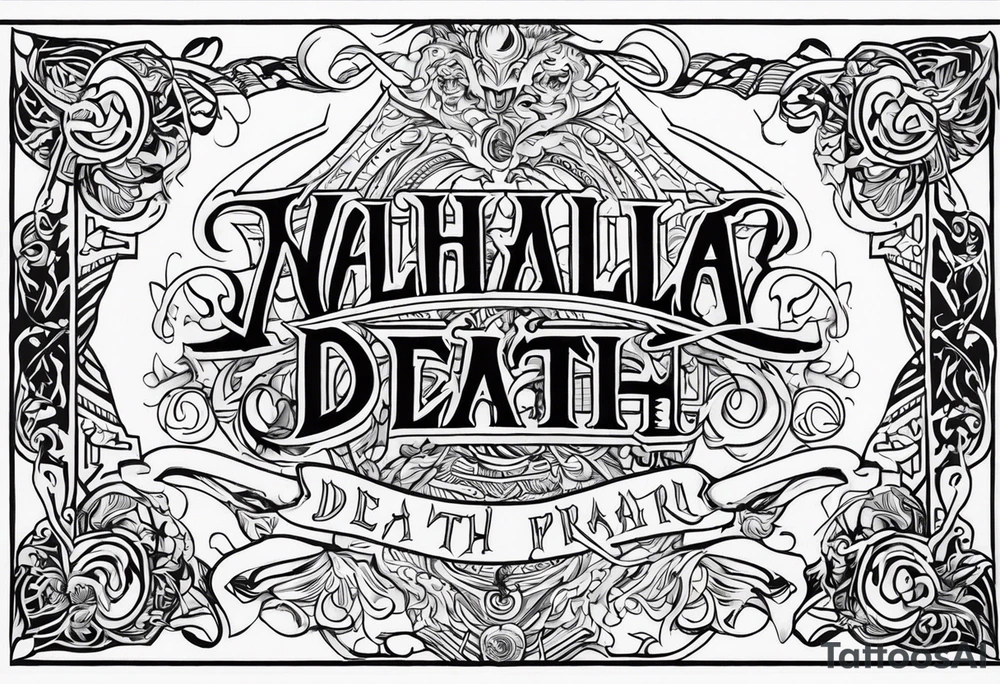 Valhalla death prayer tattoo idea