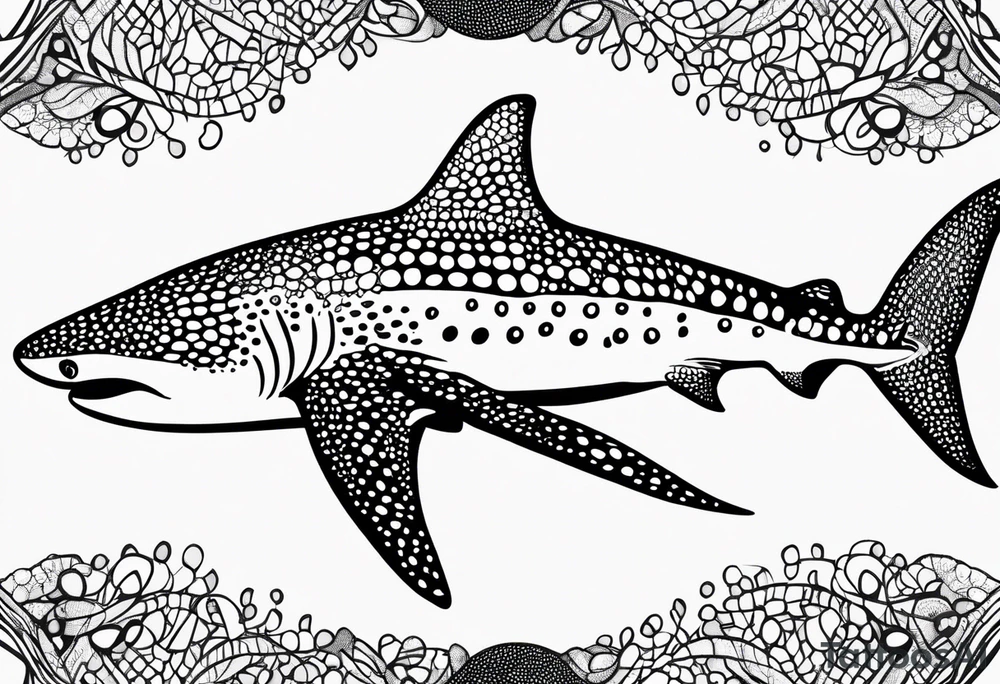 whaleshark, simple tattoo idea