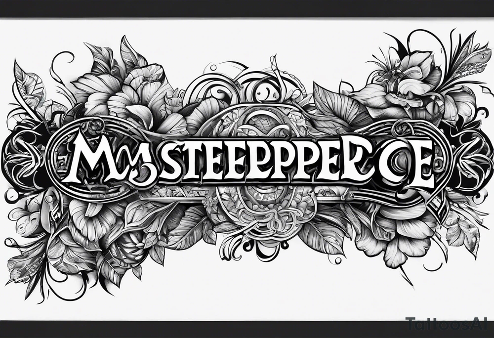 draw a tattoo design, a bracelet that can be tattooed on your wrist tattoo idea
