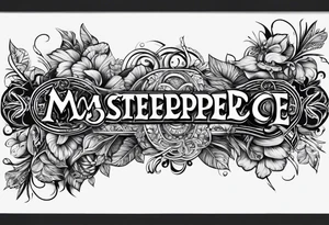 draw a tattoo design, a bracelet that can be tattooed on your wrist tattoo idea
