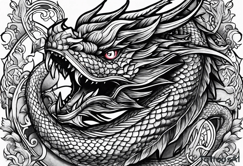 Wyrm tattoo idea