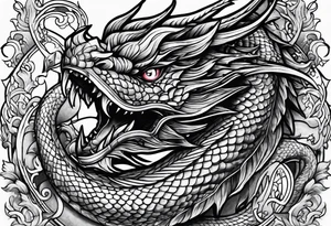Wyrm tattoo idea