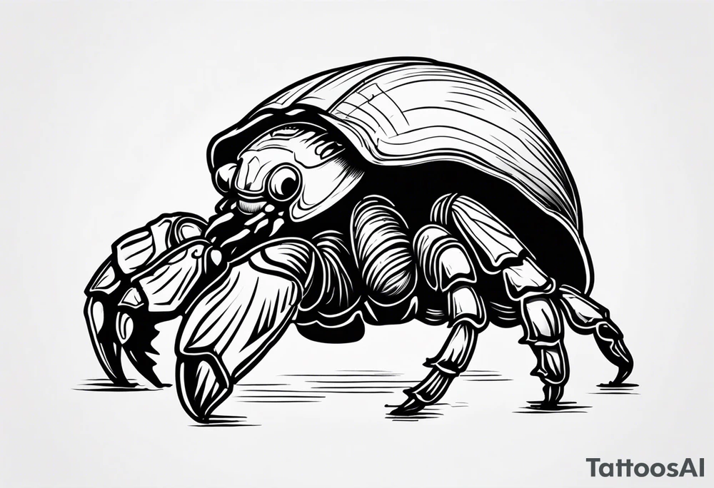hermit crab tattoo idea