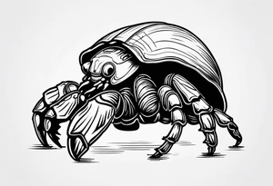 hermit crab tattoo idea