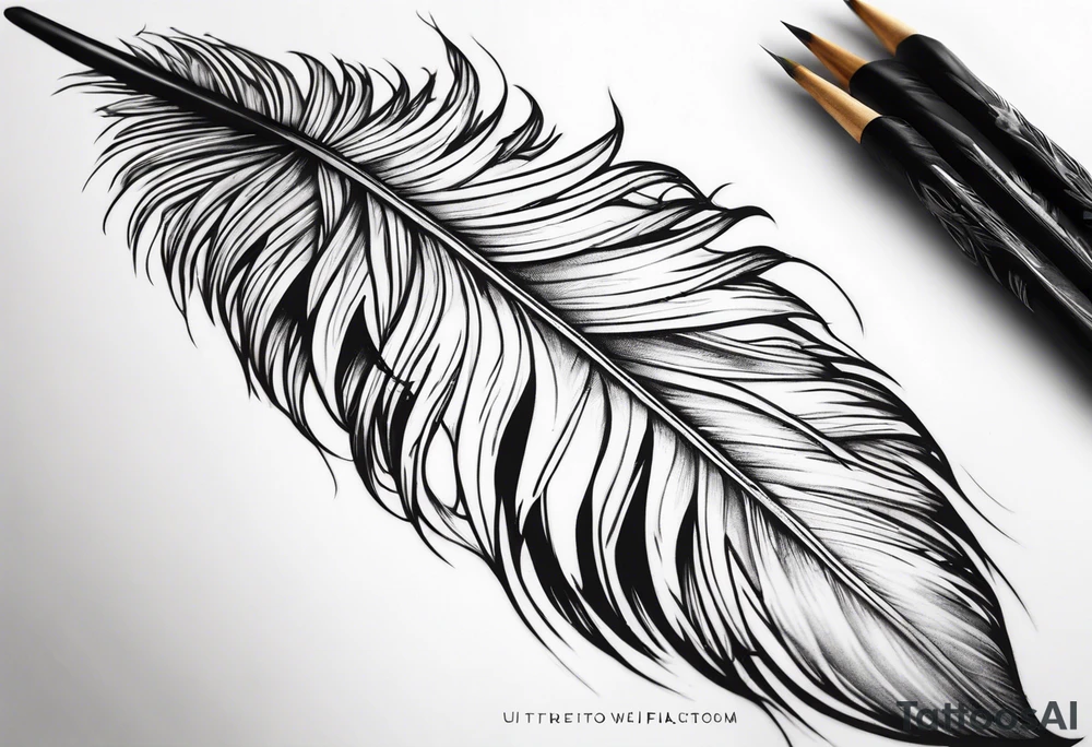 Feather tattoo idea