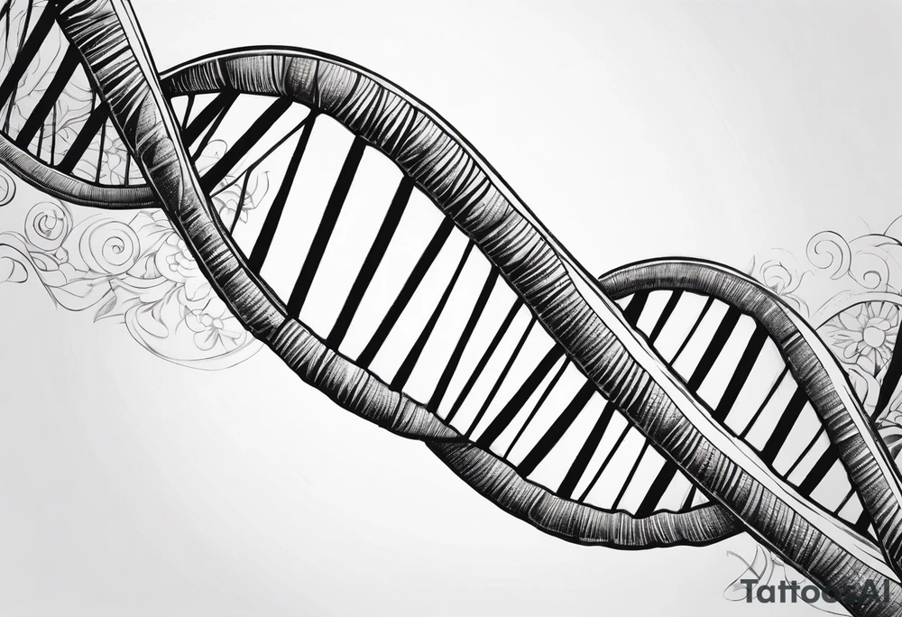 DNA strand tattoo idea