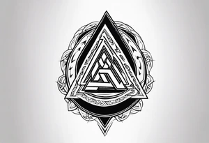 Valhalla fire runes lightning
Sword shield valknut tattoo idea