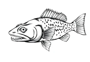 Flathead catfish tattoo idea