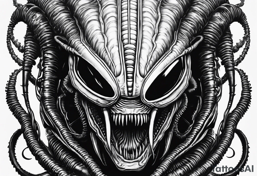 Xenomorph, face hugger tattoo idea