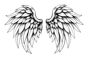 Angel wings tattoo idea