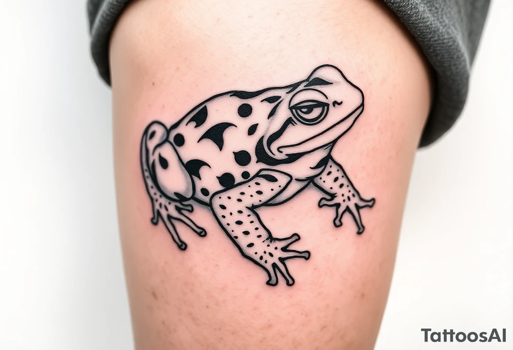 Toad sage japanese traditional tattoo idea