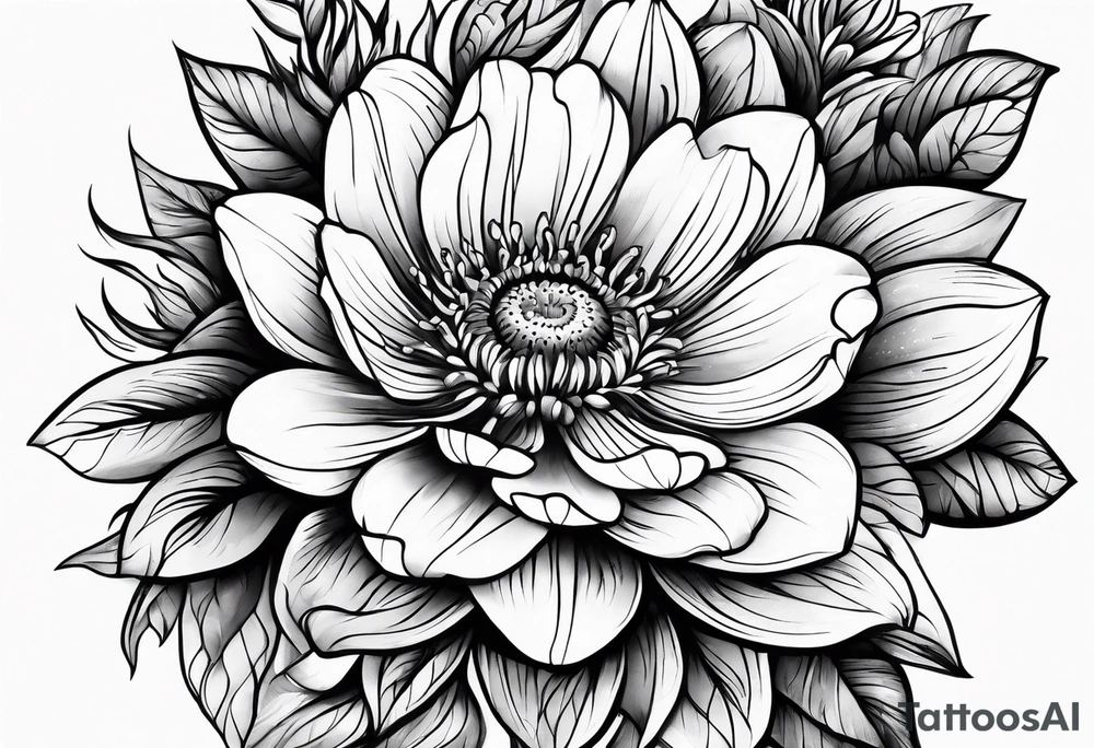 strength 
aster 
love 
mother tattoo idea