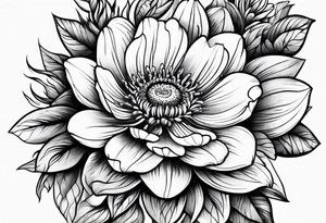 strength 
aster 
love 
mother tattoo idea