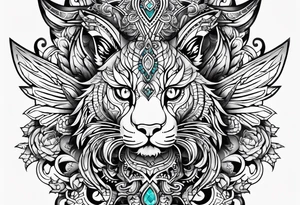 Shin armor tattoo idea