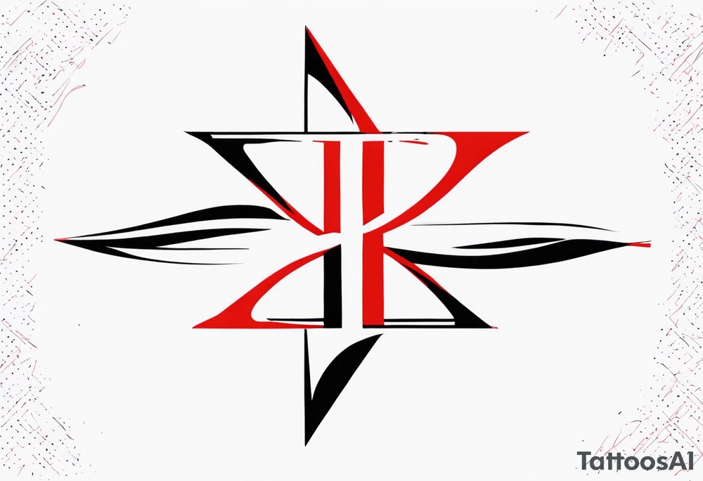 July 23 in black, with a red X over the 23, then July 24 right under it tattoo idea