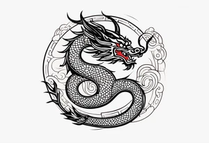 Traditional Chinese Dragon tattoo idea