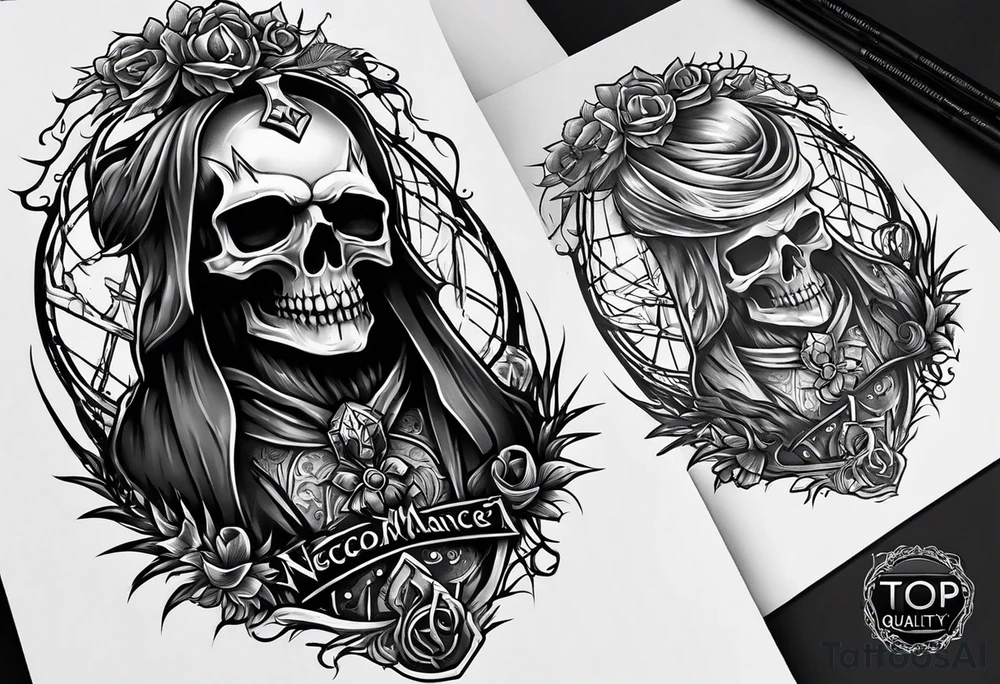 necromancer logo tattoo idea