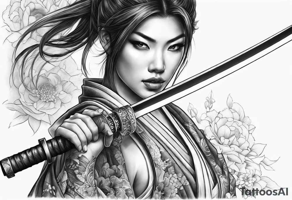 katana tattoo idea