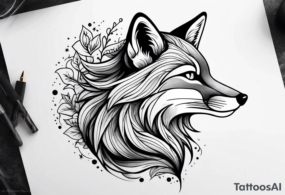 Fox landing tattoo idea