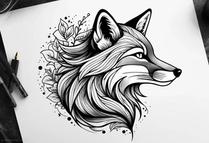 Fox landing tattoo idea