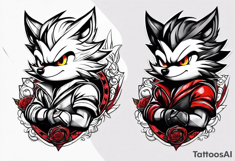 Shadow the hedgehog tattoo idea