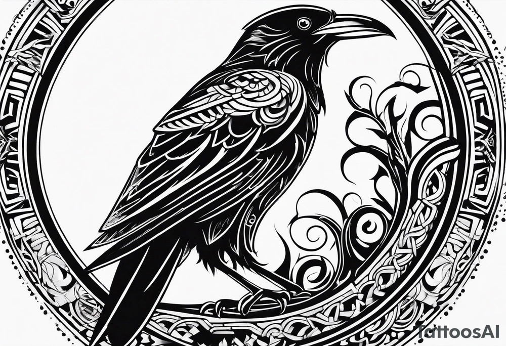 Huginn and muninn tattoo idea