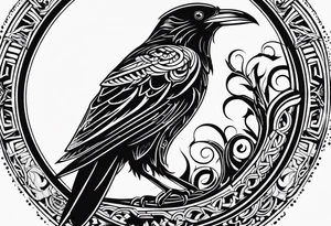 Huginn and muninn tattoo idea