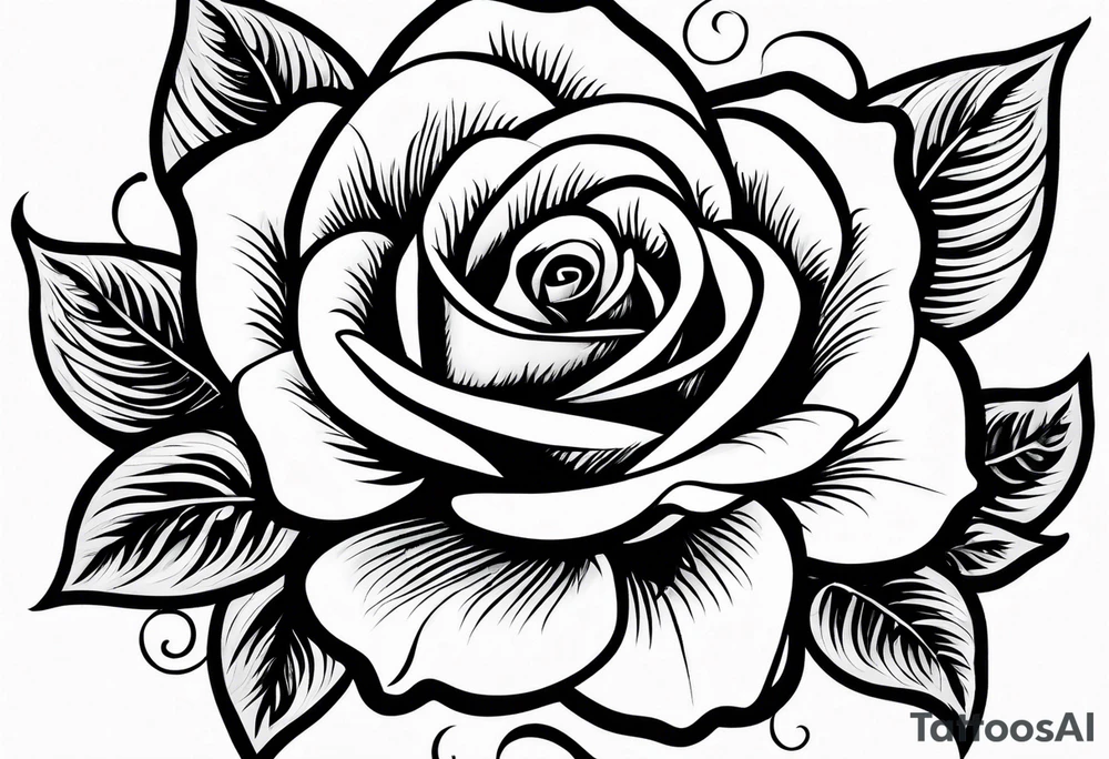 rose tattoo idea