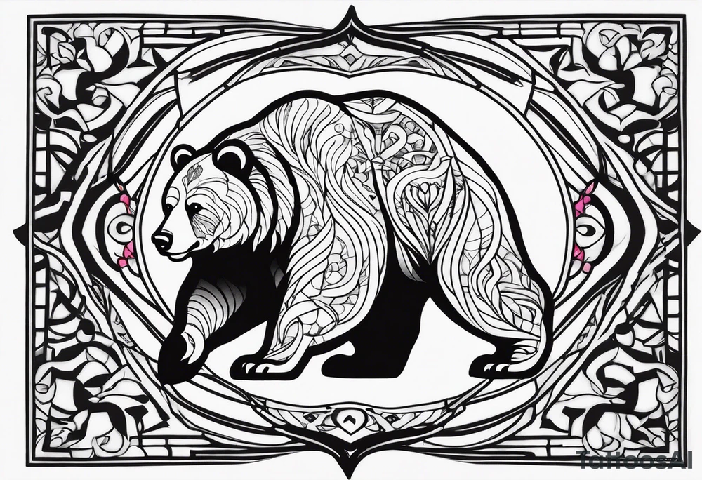 Dancing bear tattoo idea