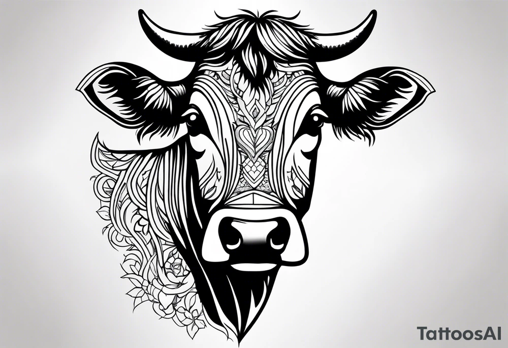 COW ANIMAL tattoo idea